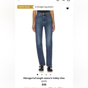 Levi's Women's Straight Leg Jeans in Dark Blue